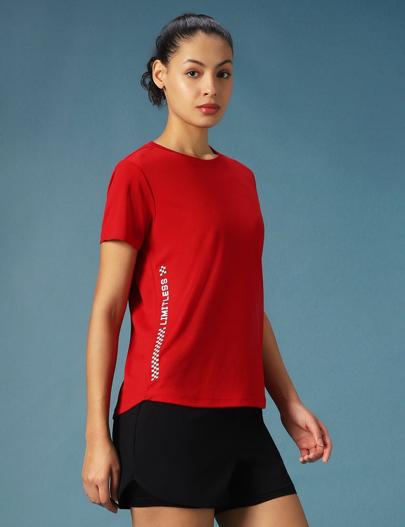 pump'd قميص نسائي عادي | كويك جافة | ملابس رياضية نشطة للتمرين| قمصان جري رياضيات سريعة الجفاف نصف كم قميص عادي برقبة دائرية - Image 1